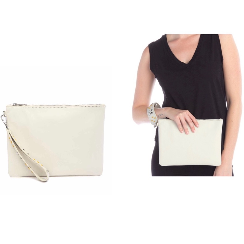Vince Camuto Botol Leather Pouch Wristlet